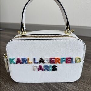 Karl Lagerfeld White Handbag